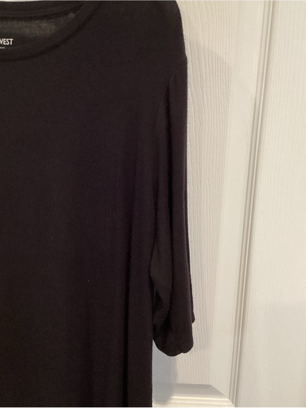 Nine West Black Short Sleeve Crewneck Tee - Picture 2 of 5